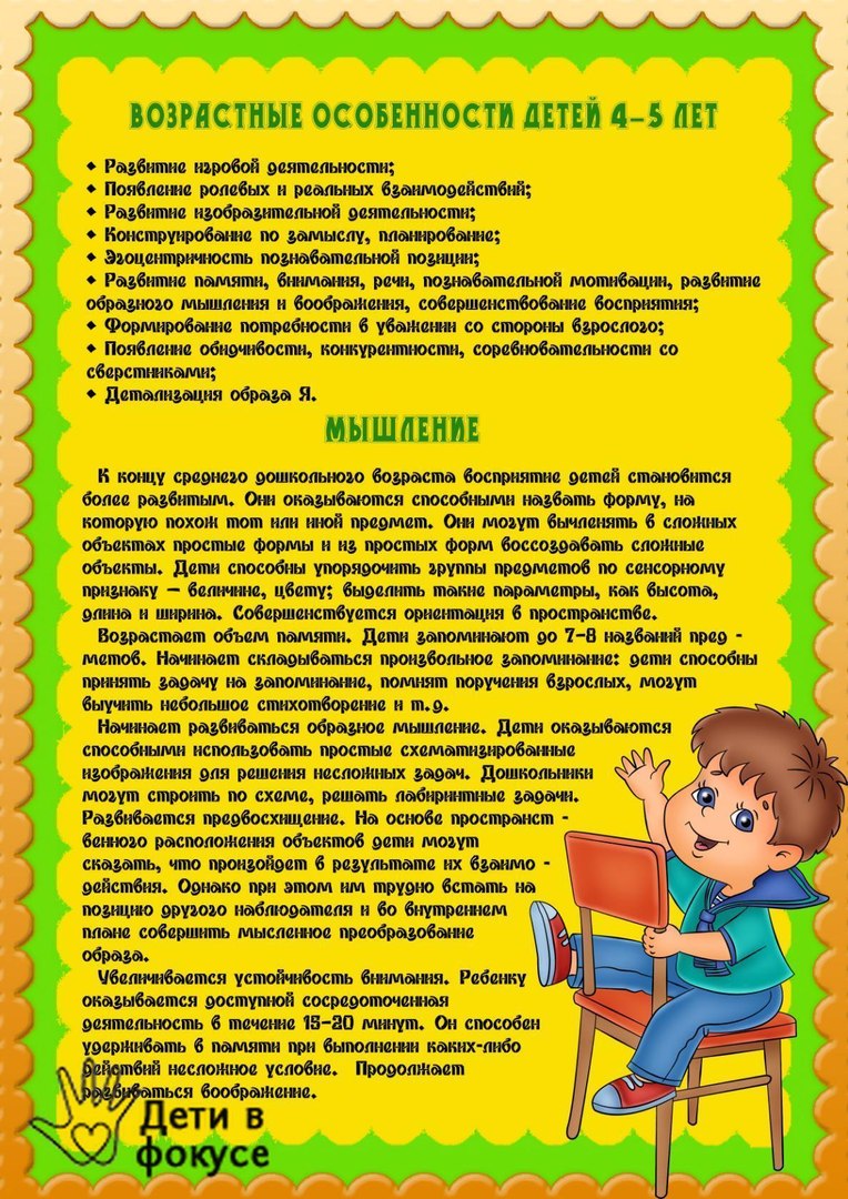 Развивающие занятия для детей 4-5 лет